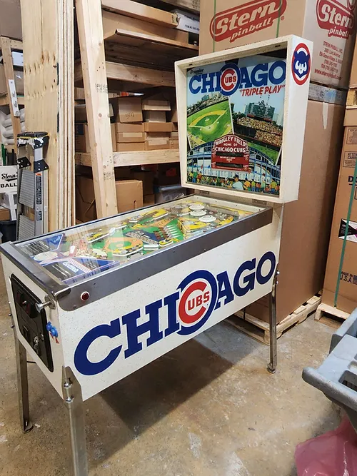 Chicago Cubs Triple Play Pinball Machine By Gottlieb