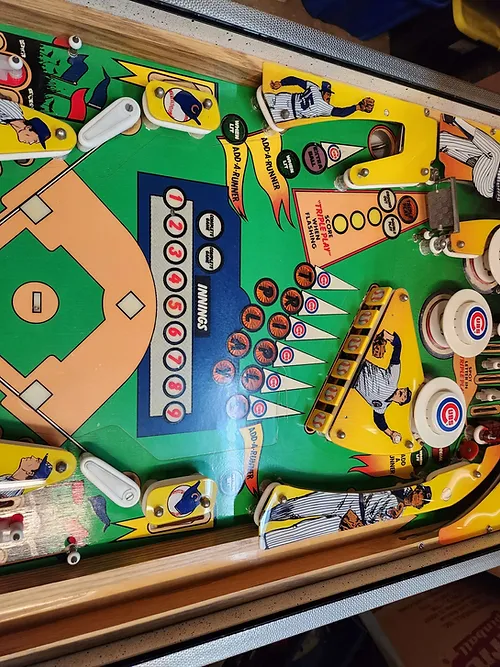Chicago Cubs Triple Play Pinball Machine By Gottlieb - Image 8