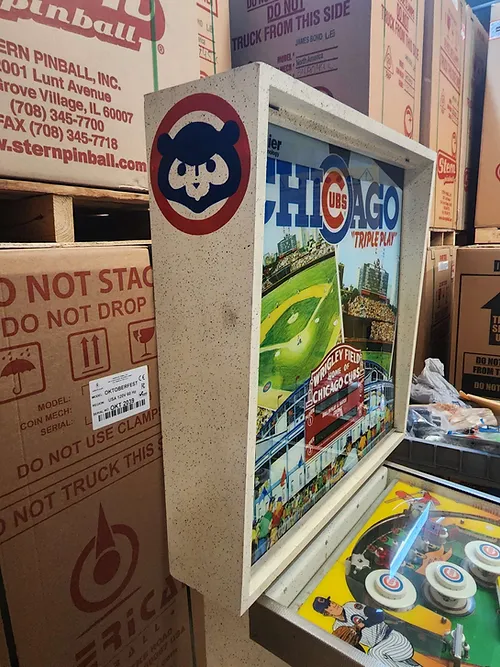 Chicago Cubs Triple Play Pinball Machine By Gottlieb - Image 3