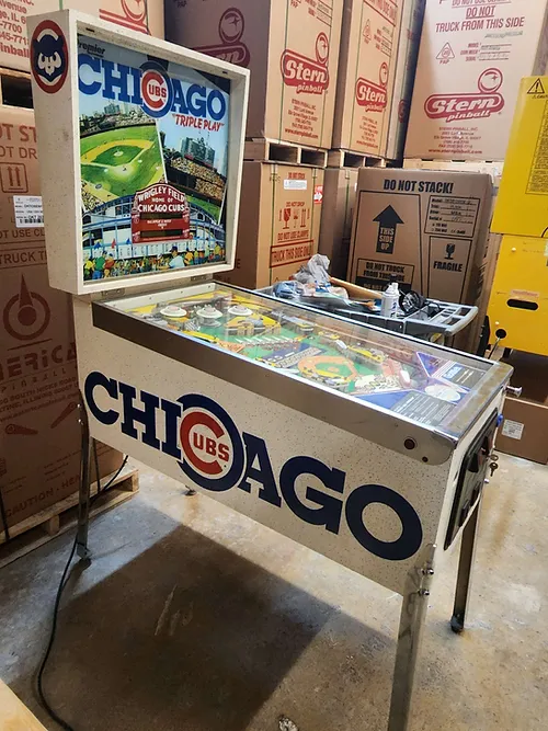 Chicago Cubs Triple Play Pinball Machine By Gottlieb - Image 2